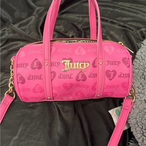 Juicy Couture Hot Pink Mini Barrel Bag